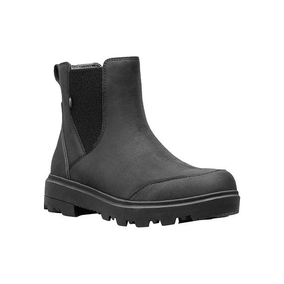 Bogs Holly Chelsea Black Leather Boot | 72839-001