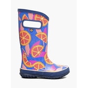 Bogs Kids Rainboot Summer Fruit, Blue Multi, 8 M Little Kid