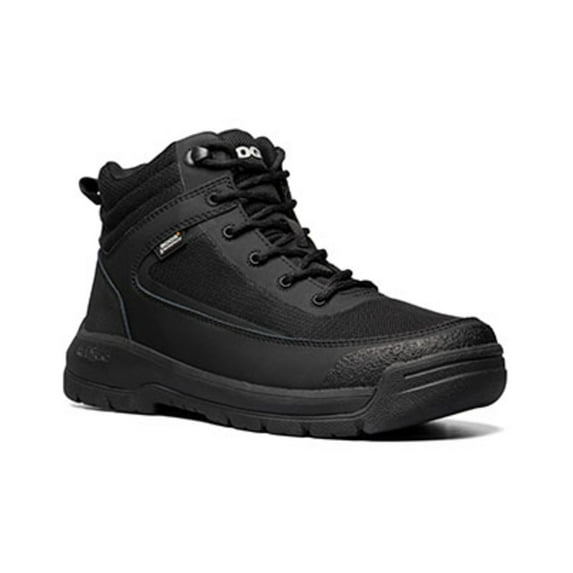 Bogs Men's 8" Shale Mid Glacial Grip Waterproof Work Boot Soft Toe Black 11 D(M) US