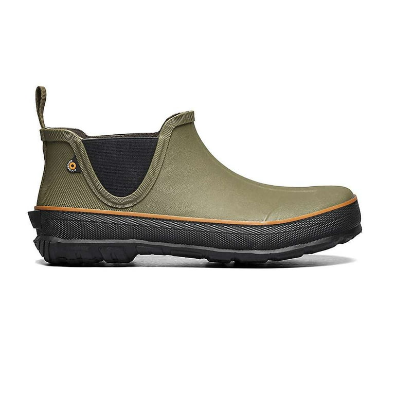 Bogs Men's Digger Slip-On Waterproof Rubber Boot Round Toe Olive