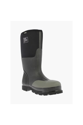 Men's Forge Steel Toe Waterproof Rubber Work Rain Boots * BLACK