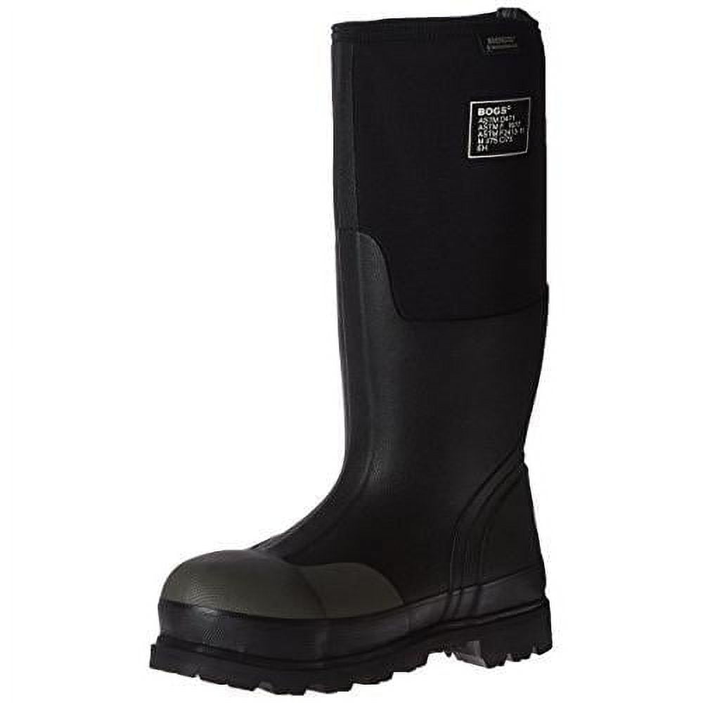Bogs Men's Steel Toe Waterproof Rubber Work Rain Boots * BLACK