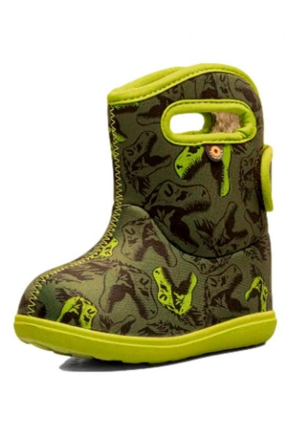 Outdoor Boots Boys Cool Dinosaurs Printed Design 72898I
