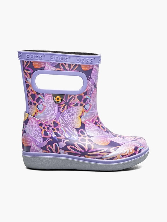 Skipper II Solar Butterfly Kids Boots, Purple Multi, 8 M Little Kid