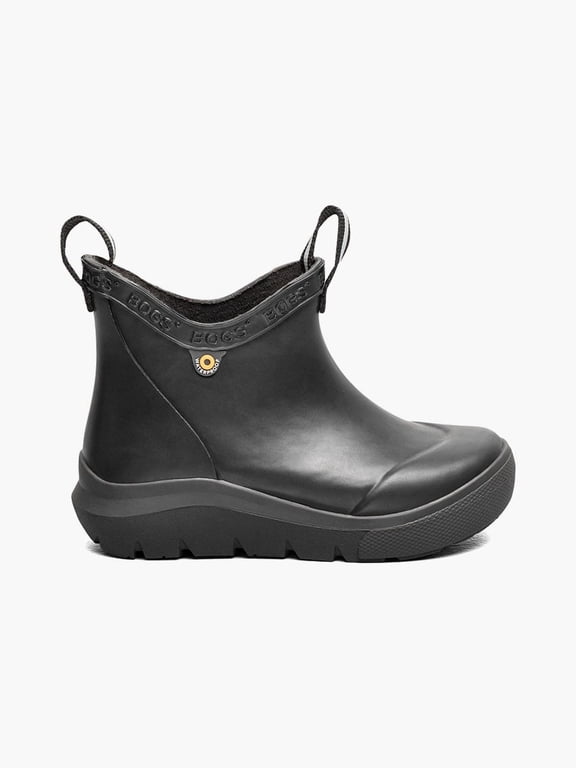 Skyline Rain Chelsea Solid Kids Boots, Black, 1 M Big Kid