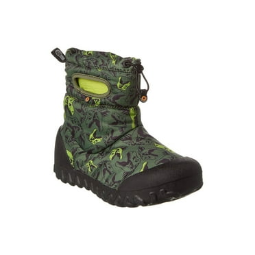 Bogs Snow Dino Boot, 5, Green