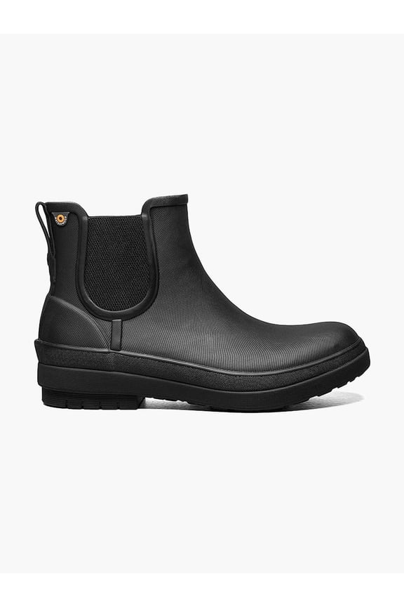 Footwear Amanda II Chelsea Women's Slip On Rain Boots; Black; 7 M
