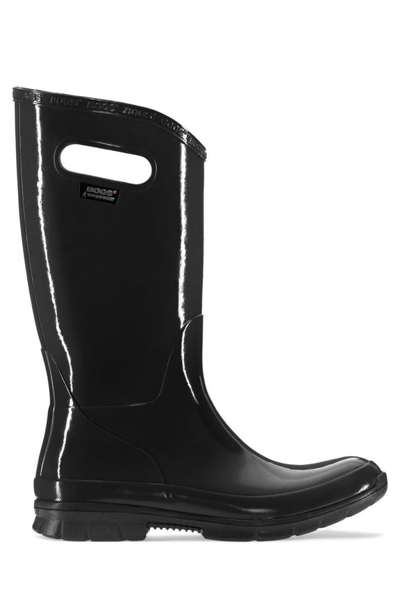 Women's Berkeley Solid Rain Boots, Black, 6