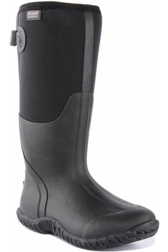 Womens Mesa Waterproof Boot Rain, Adjustable Calf-Black, 6