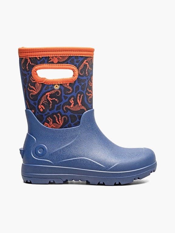York Seamless Archaeology Kids Waterproof Boots, Navy Multi, 4 M Big Kid
