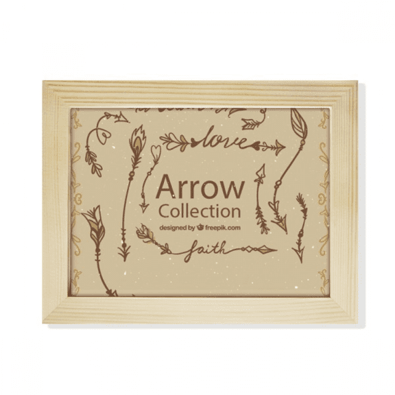 Bohe a wind Fashion Arrow Desktop Photo Frame Picture Art Decoration Painting 6x8 inch
