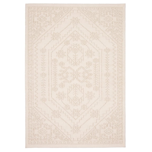 Boheme White/Light Beige Rug 5'0" x 7'0"