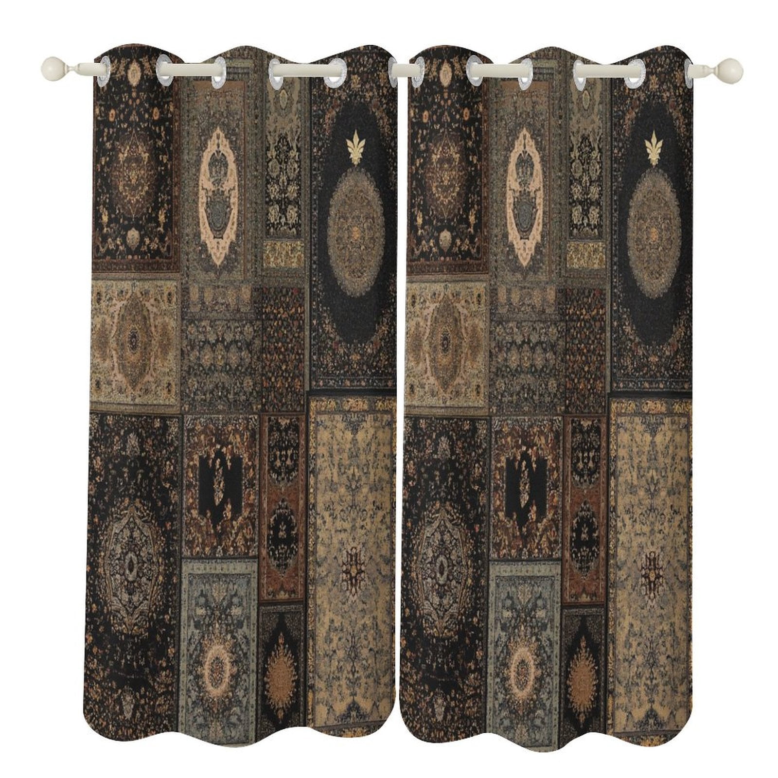 Bohemia 2 Panels Blackout Curtains for Bedroom Living Room Drapes ...