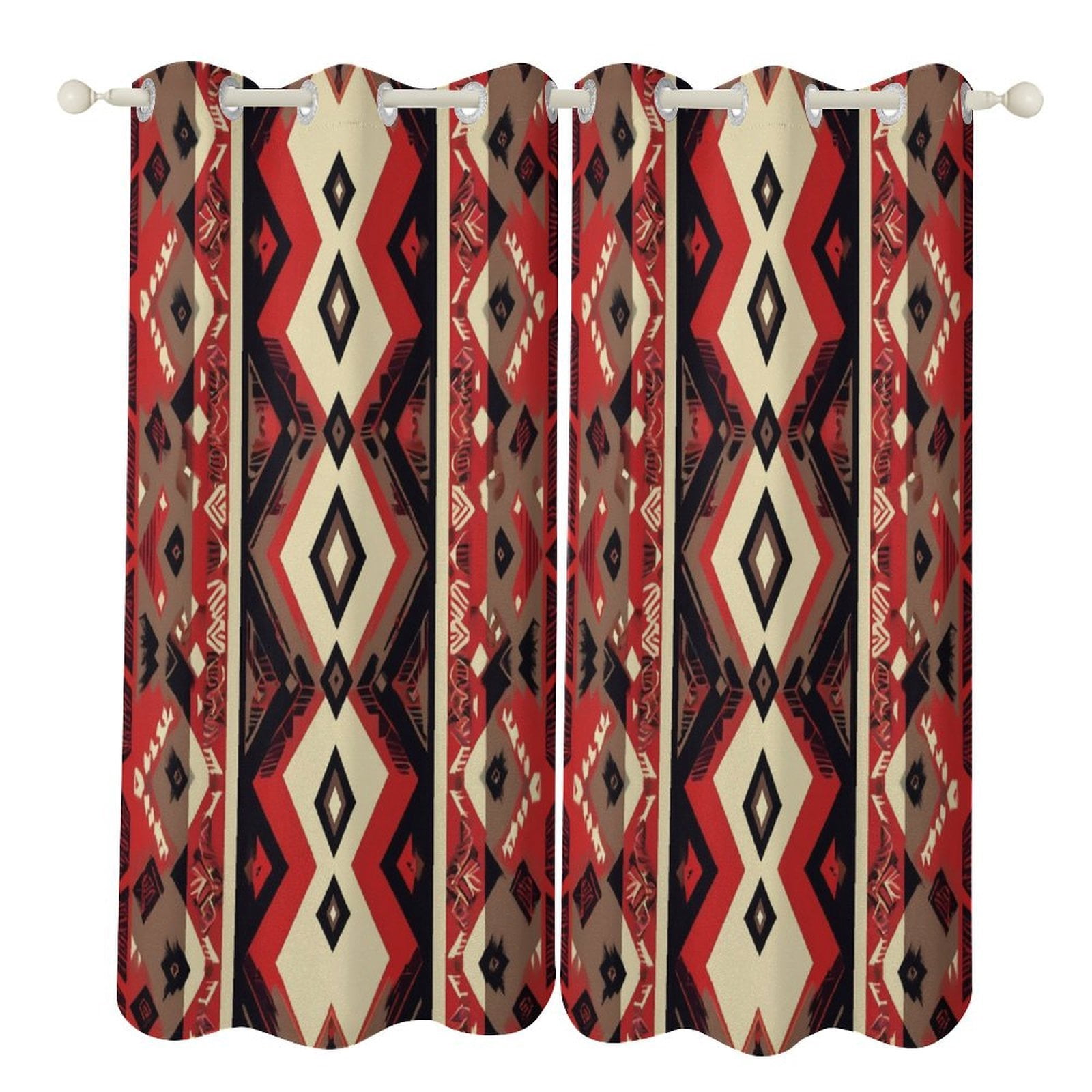 Bohemia 2 Panels Blackout Curtains for Bedroom Living Room Drapes ...