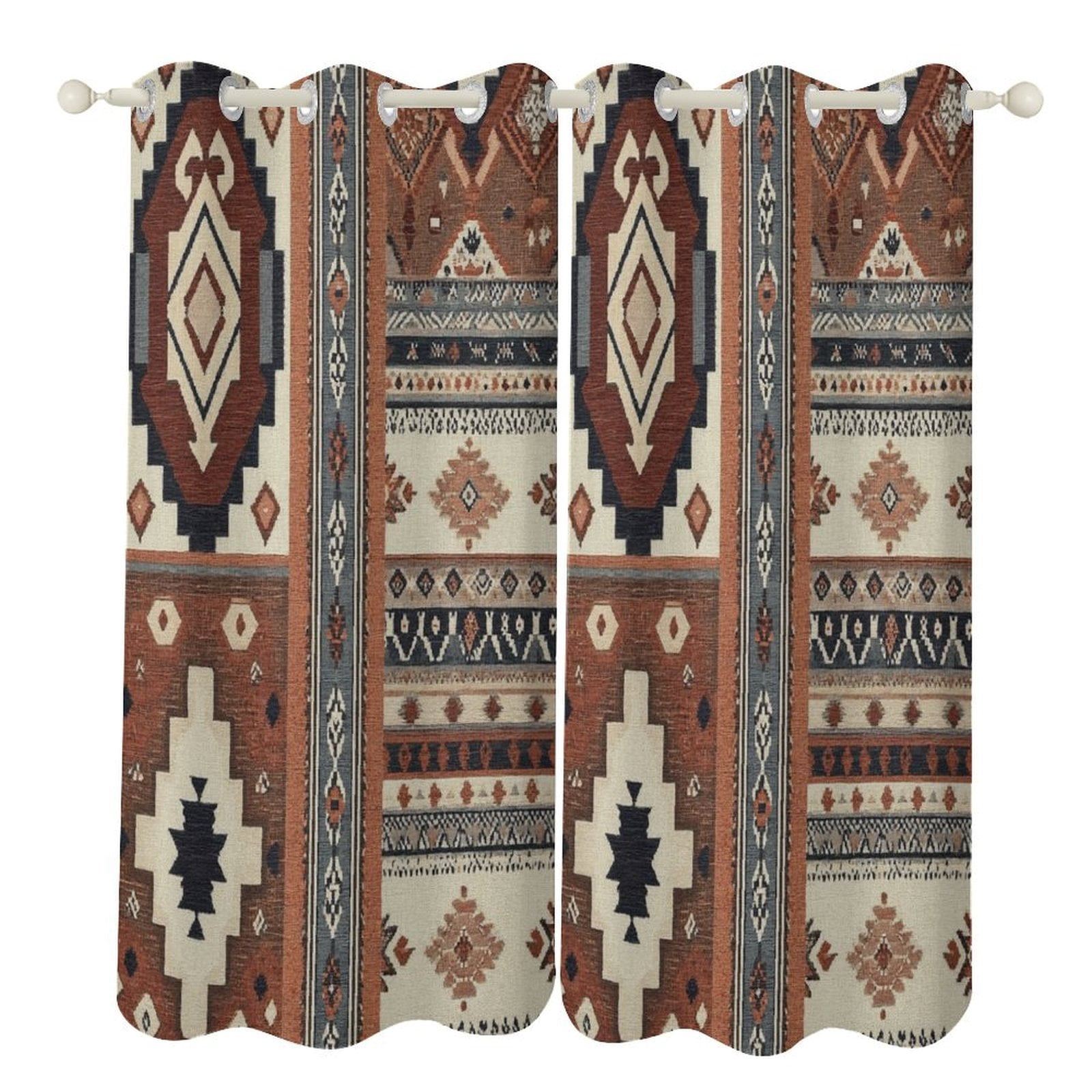 Bohemia 2 Panels Blackout Curtains for Bedroom Living Room Drapes ...