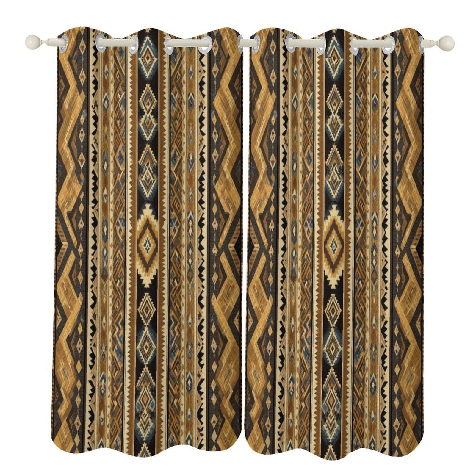 Bohemia 2 Panels Blackout Curtains for Bedroom Living Room Drapes ...
