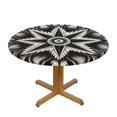 thumbnail image 1 of Bohemia (3) Round Fitted Tablecloths Table Covers Wipeable Waterproof Elastic for Kitchen Dinning Parties Wedding Picnic Medium Fits 45-50 Inch Table Size, 1 of 1