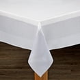 thumbnail image 1 of Bohemia 60"x84" Cotton/Poly Tablecloth in White/Grey, 1 of 2