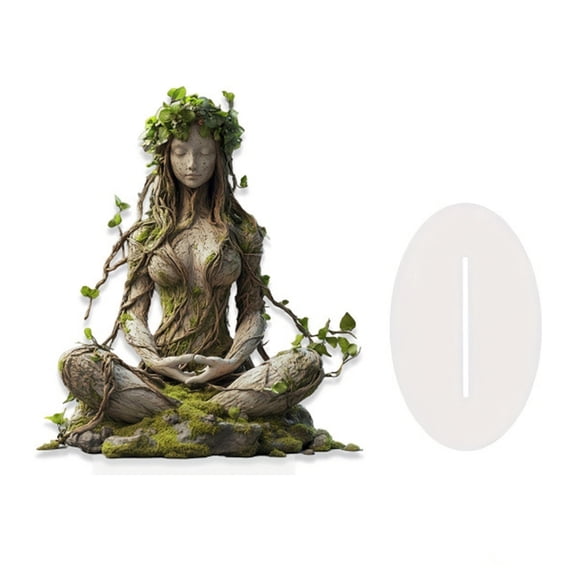 Bohemia Acrylic Sculpture Goddess Figure Modern Home Office Decoration Piece