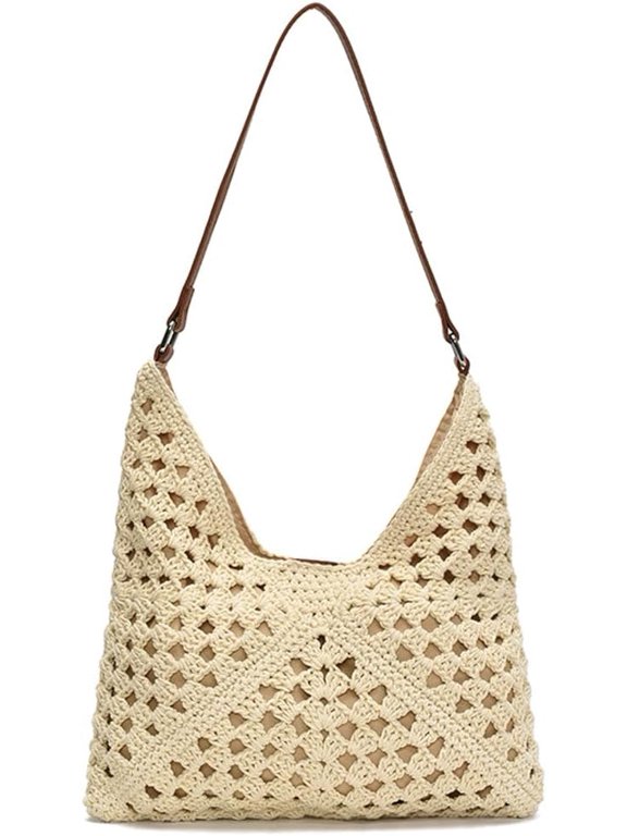 Bohemia Beach Bag Women Macrame Shoulder Tote Bags Crossbody Purse Underarm Travel Summer Knitted Handbag Hobo Bags 2025