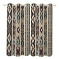 thumbnail image 1 of Bohemia Blackout Curtains Window Drapes Room Darkening Thermal Insulated Grommets Blackout Curtains, for Living, Dining, Bedroom,2 Panels, 1 of 6