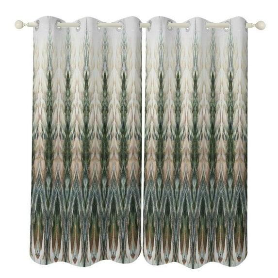 Bohemia Blackout Curtains Window Drapes Room Darkening Thermal Insulated Grommets Blackout Curtains, for Living, Dining, Bedroom,2 Panels