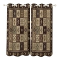 thumbnail image 1 of Bohemia Blackout Curtains Window Drapes Room Darkening Thermal Insulated Grommets Blackout Curtains, for Living, Dining, Bedroom,2 Panels, 1 of 6