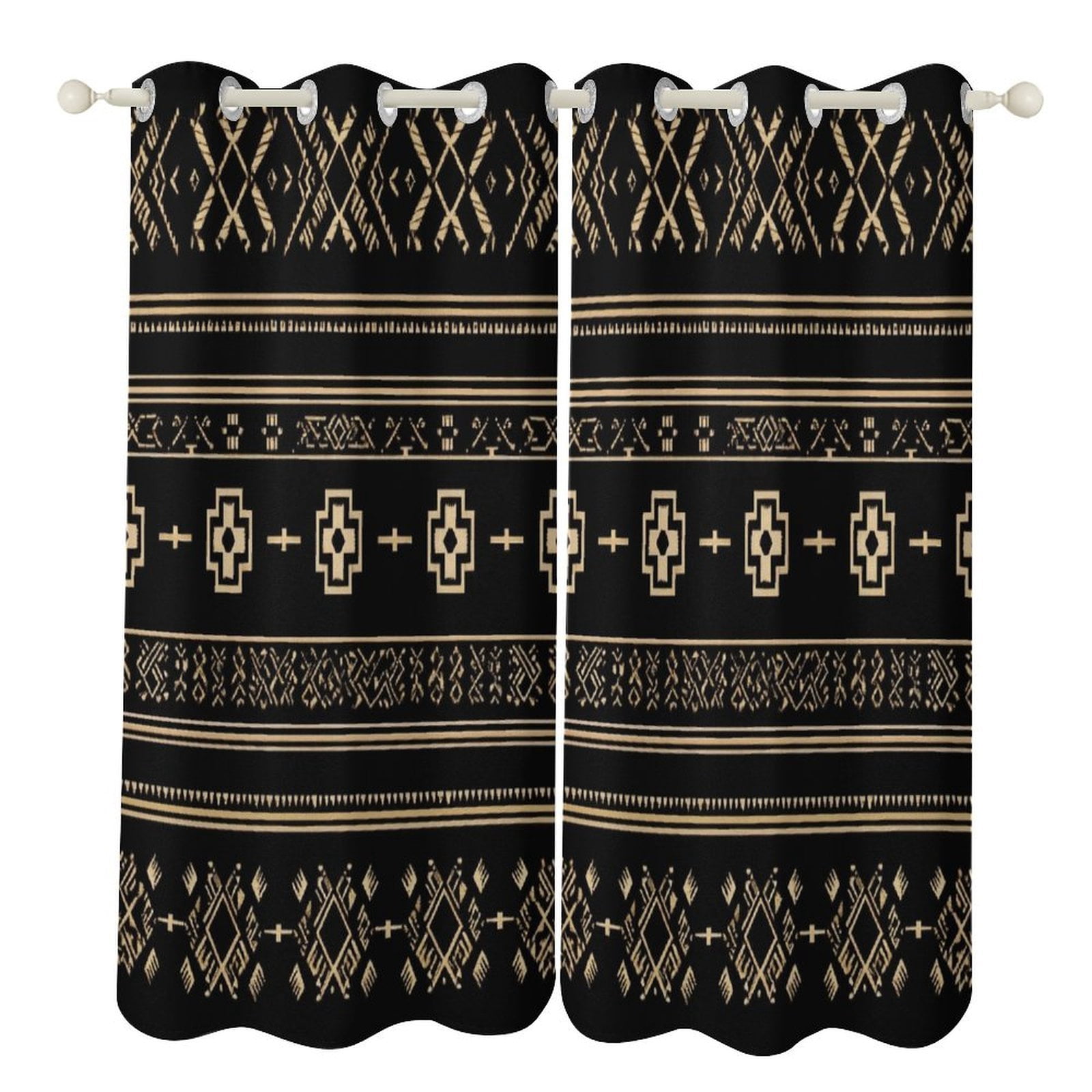 Bohemia Blackout Curtains Window Drapes Room Darkening Thermal ...