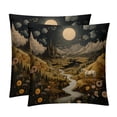 thumbnail image 1 of Bohemia Covers Set of 2 - Available in 16x16, 18x18, 20x20 Inches with Unique Patterns - for Home Decor, Throw Pillow Inserts, Pillow Inserts, Bed Pillow - Ideal for All Occasions!, 1 of 6