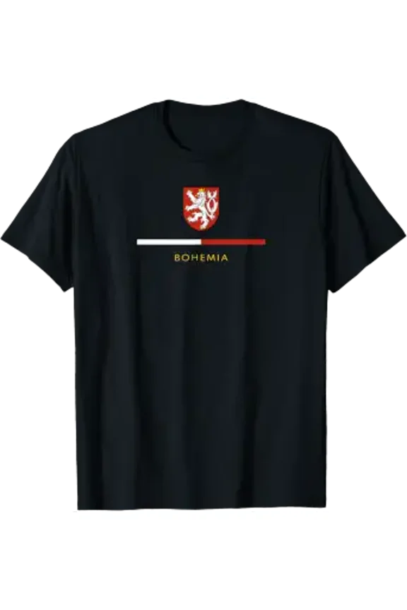 Bohemia Crest Logo Czech Republic Bohemian National Flag Art T-Shirt