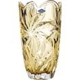thumbnail image 1 of Bohemia Crystal AU52631 11" Flowers Vase 'Flora'. Lead-Free Crystal, Amber, 1 of 2
