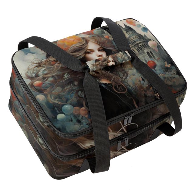 Bohemia Double Layered Insulated Refrigerated Lunch Bag with Two