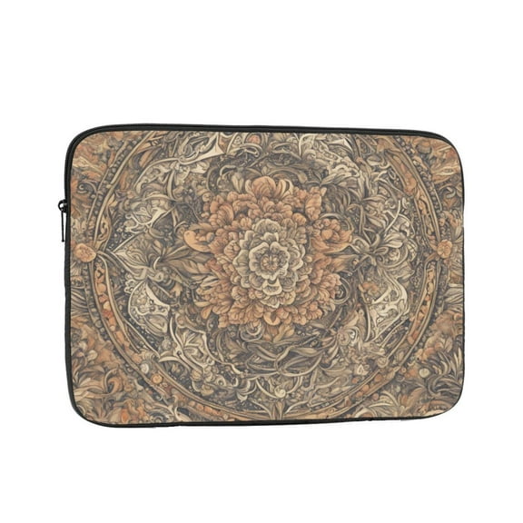 Bohemia Flower Laptop Sleeve Bag Compatible With MacBook Air / Pro iPad MateBook Tablet Surface HP Lenovo Dell ASUS Acer Laptop Computer Protective Size: 10 inch