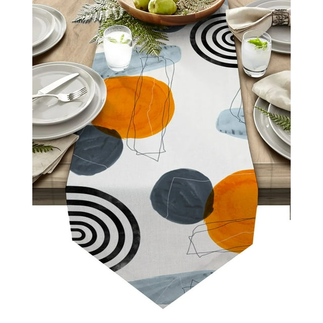 Bohemia Flower Plant Table Runners Printed Coffee Tablecloth Wedding