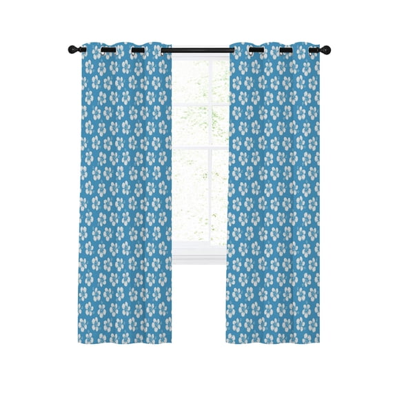 29 Inches Bohemia Flowers Blackout Curtains 39 Inches Length, Vintage Country ...