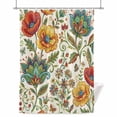thumbnail image 1 of Bohemia Flowers Shower Curtain, Color Vintage Pesley Floral Leaf Plant Pattern Waterproof Shower Curtain Set with 12 Hooks Lightweight Bath Curtains Fabric Bathroom Decor 48x72 Inches, 1 of 9