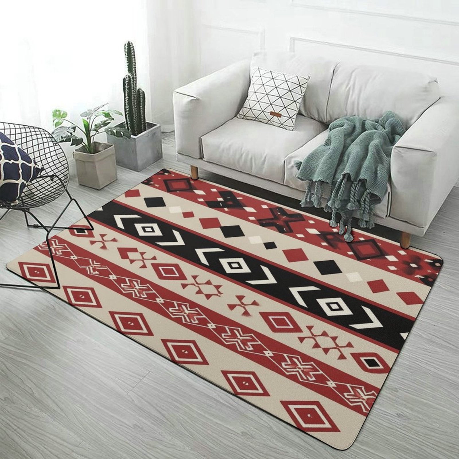 Bohemia Home Decor Living Room Carpet Non-slip Soft Comfy Hotel Lobby ...