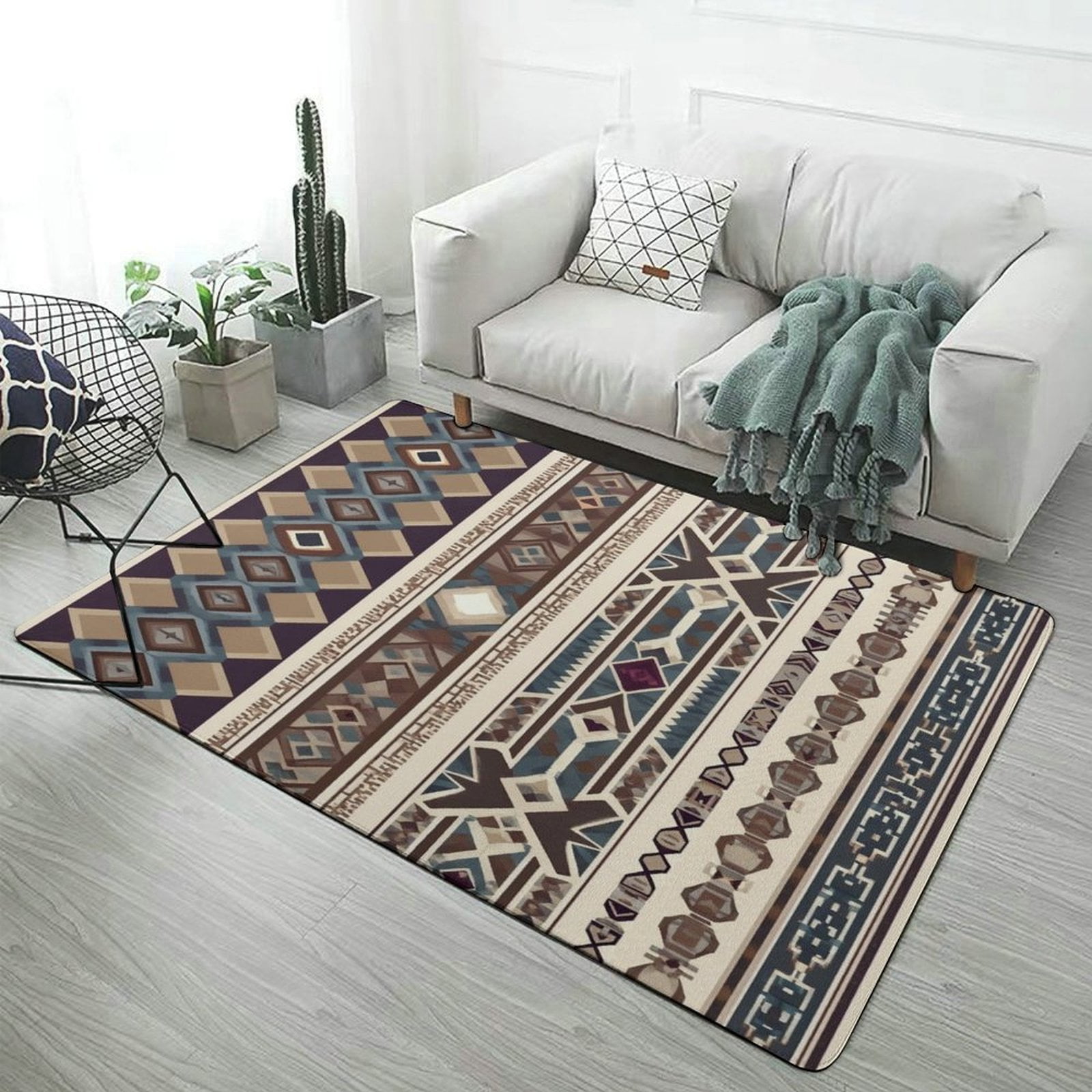 Bohemia Home Decor Living Room Carpet Non-slip Soft Comfy Hotel Lobby ...