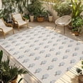 thumbnail image 1 of Bohemia Outdoor Rug for Patio/Deck/Porch, Non-Slip Large Area Rug 5 x 7 Ft, Modern Abstarct Floral Flowers Boho Beige Indoor Outdoor Rugs Washable Area Rugs, Reversible Camping Rug Carpet Runner, 1 of 8
