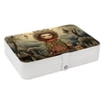 thumbnail image 1 of Bohemia PU Leather Necklace Organizer with Removable Compartment, Earring Holder, and Decorative Box - Portable Storage Case, 1 of 6