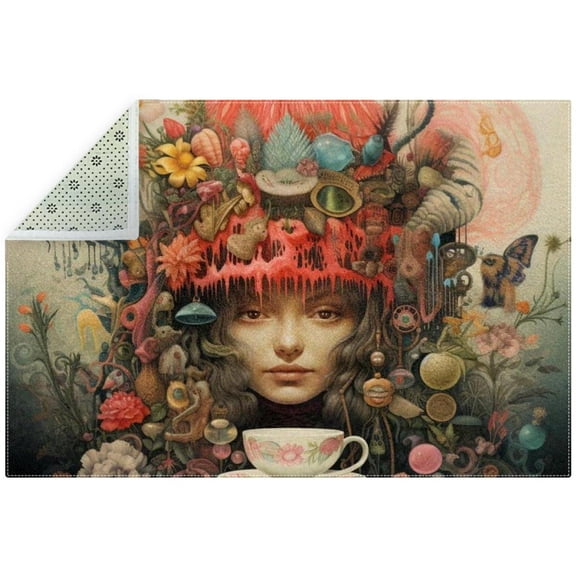 Bohemia Polyester Right-Angle Chair Mat for Office and Home Floors - Durable Floor Protector for Carpets and Hardwood - Transparent Design - 48" x 36" - Indoor Use Only