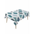 thumbnail image 1 of Bohemia Rectangle Tablecloth, Vintage Moroccan Geometric Pattern Blue Green Gray Waterproof & StainResistant Tablecloth, Washable Oil-proof Table Cover for Dining/Party/Wedding/Buffet 54x108 In, 1 of 9