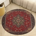 thumbnail image 1 of Bohemia Round Area Rugs for Bedroom Living Room, 3FT Soft Comfy Indoor Circle Carpets, Carpet Home Decor Floor Mat, 1 of 6