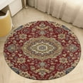 thumbnail image 1 of Bohemia Round Area Rugs for Bedroom Living Room, 4FT Soft Comfy Indoor Circle Carpets, Carpet Home Decor Floor Mat, 1 of 6