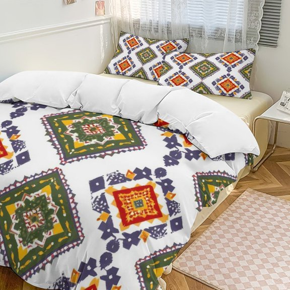 Bohemia Set Duvet Cover Themed Multicolor Polyester Bedding Set Duvet Cover for Twin Size
