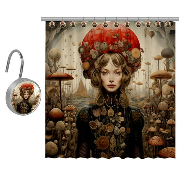 Bohemia Shower Curtain Set for Bathroom