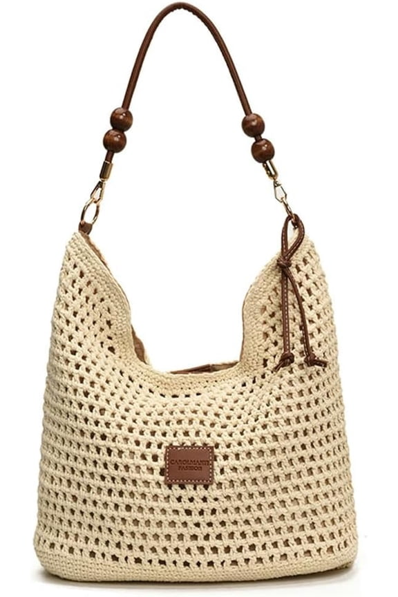 Bohemia Straw Beach Bag Women Macrame Crossbody Purse Shoulder Tote Bag Travel Beach Bag Summer Top-handle Hobo Bags 2025