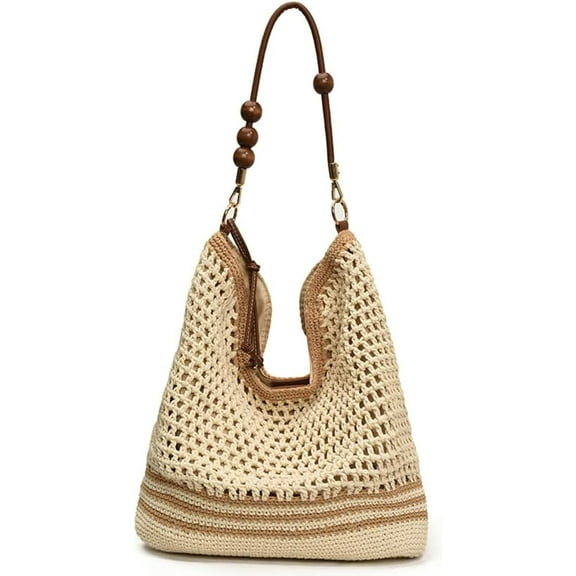 Bohemia Straw Beach Bag Women Macrame Crossbody Purse Shoulder Tote Bag Travel Beach Bag Summer Top-handle Hobo Bags 2025