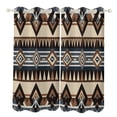 thumbnail image 1 of Bohemia Study Room Living Kitchen Bedroom For Blackout Curtain Printed 2 Panels, 1 of 6