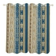 thumbnail image 1 of Bohemia Study Room Living Kitchen Bedroom For Blackout Curtain Printed 2 Panels, 1 of 6